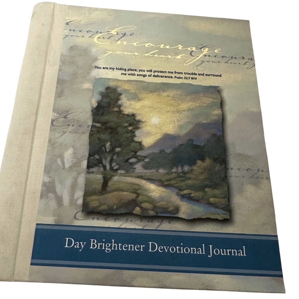DaySpring Devotional Journal & Address Book Set Blue Botanical Excellent 2pc - Picture 3 of 10
